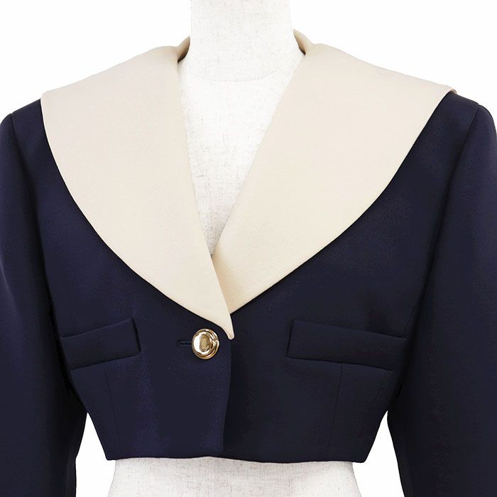 美品】Miu Miu ミュウ・ミュウ ジャケット セーラーカラー レディース