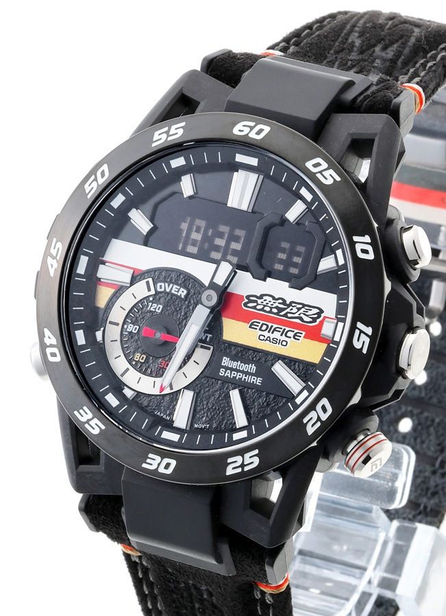 カシオ / CASIO　エディフィス 無限 エディション　ECB-40MU-1AJR　ブラック/ホワイト/レッド/ゴールド　クオーツ 【中古】 商品番号 A-160154 カシオ / CASIO エディフィス 無限 エディション ECB-40MU-1AJR
