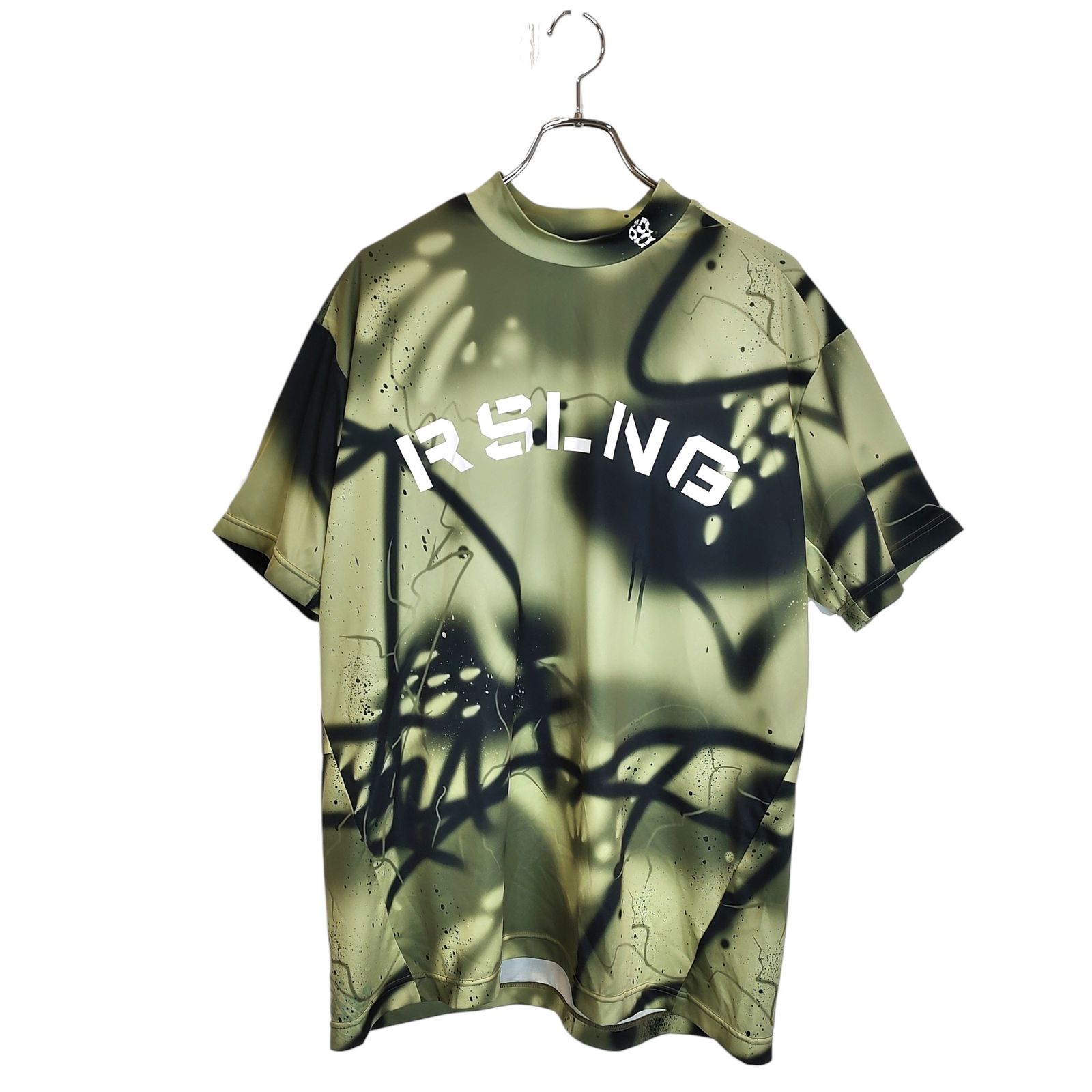 RUSSELUNO ラッセルノ ゴルフ 23SS S/S LOGO MOCKNECK SHIRT (SPRAY