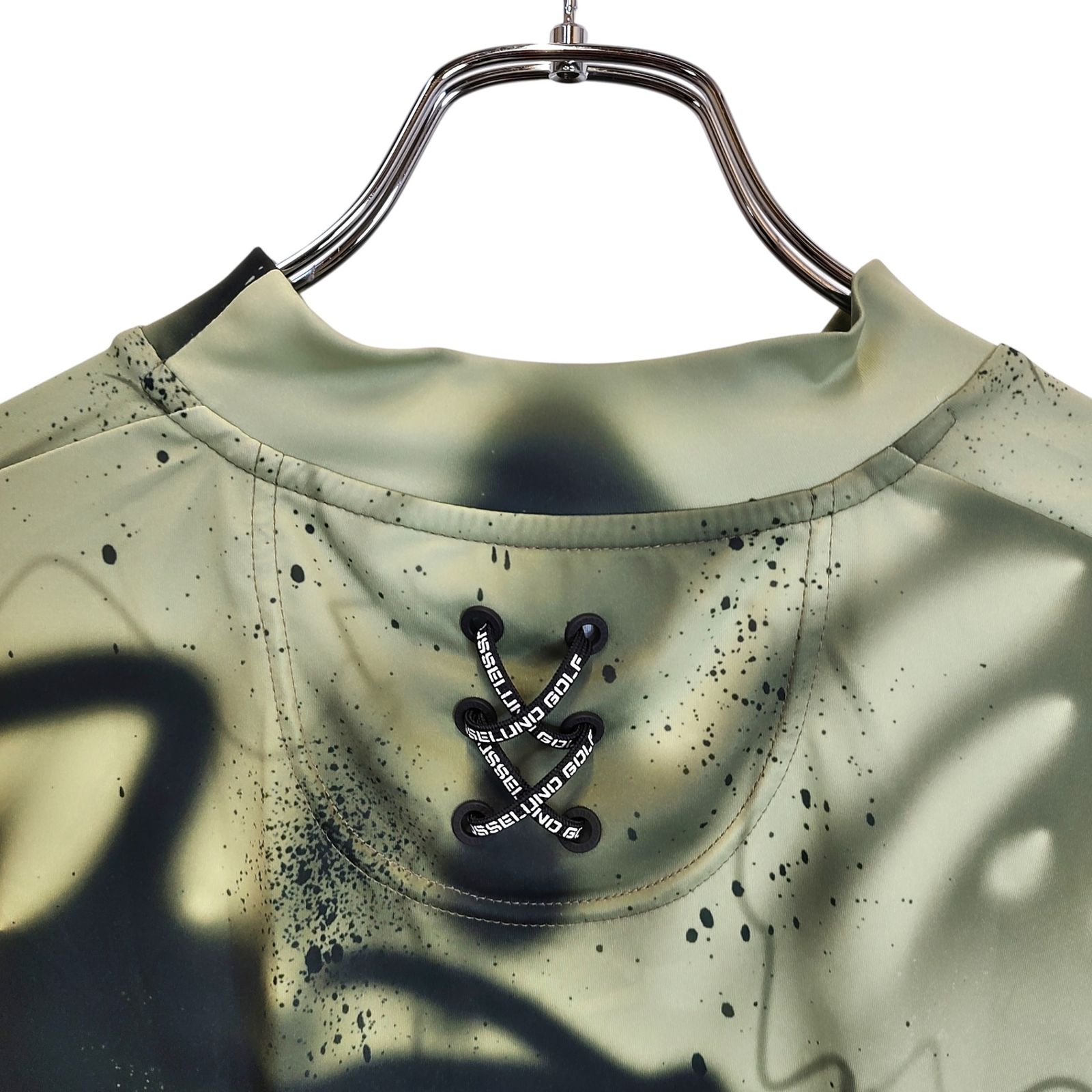 RUSSELUNO ラッセルノ ゴルフ 23SS S/S LOGO MOCKNECK SHIRT (SPRAY