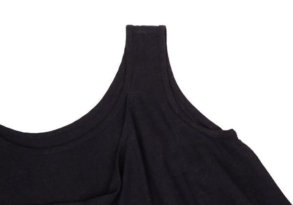 ヨウジヤマモト ノアールYohji Yamamoto NOIR レーヨンリネンドレープ
