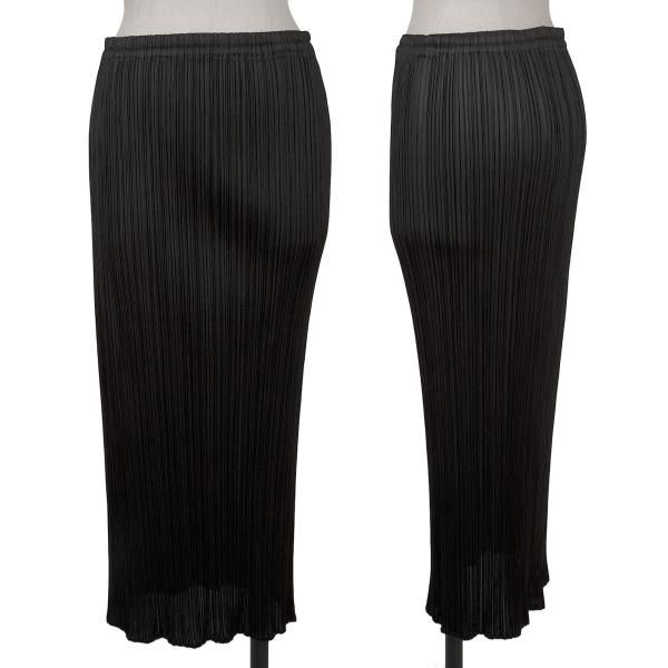 プリーツプリーズPLEATS PLEASE プリーツロングスカート 黒1 - メルカリ