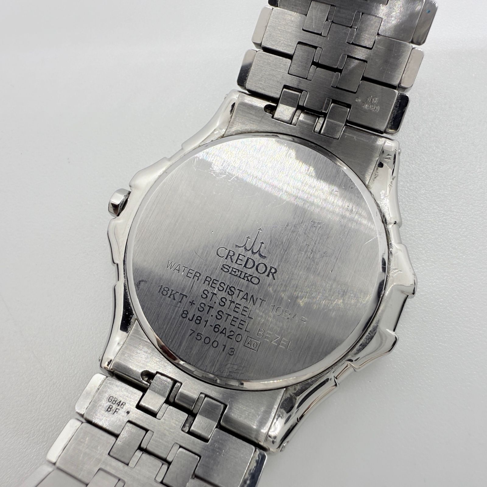 SEIKO セイコー クレドール 8J81-6A20 ホワイト QZ メンズ 腕時計