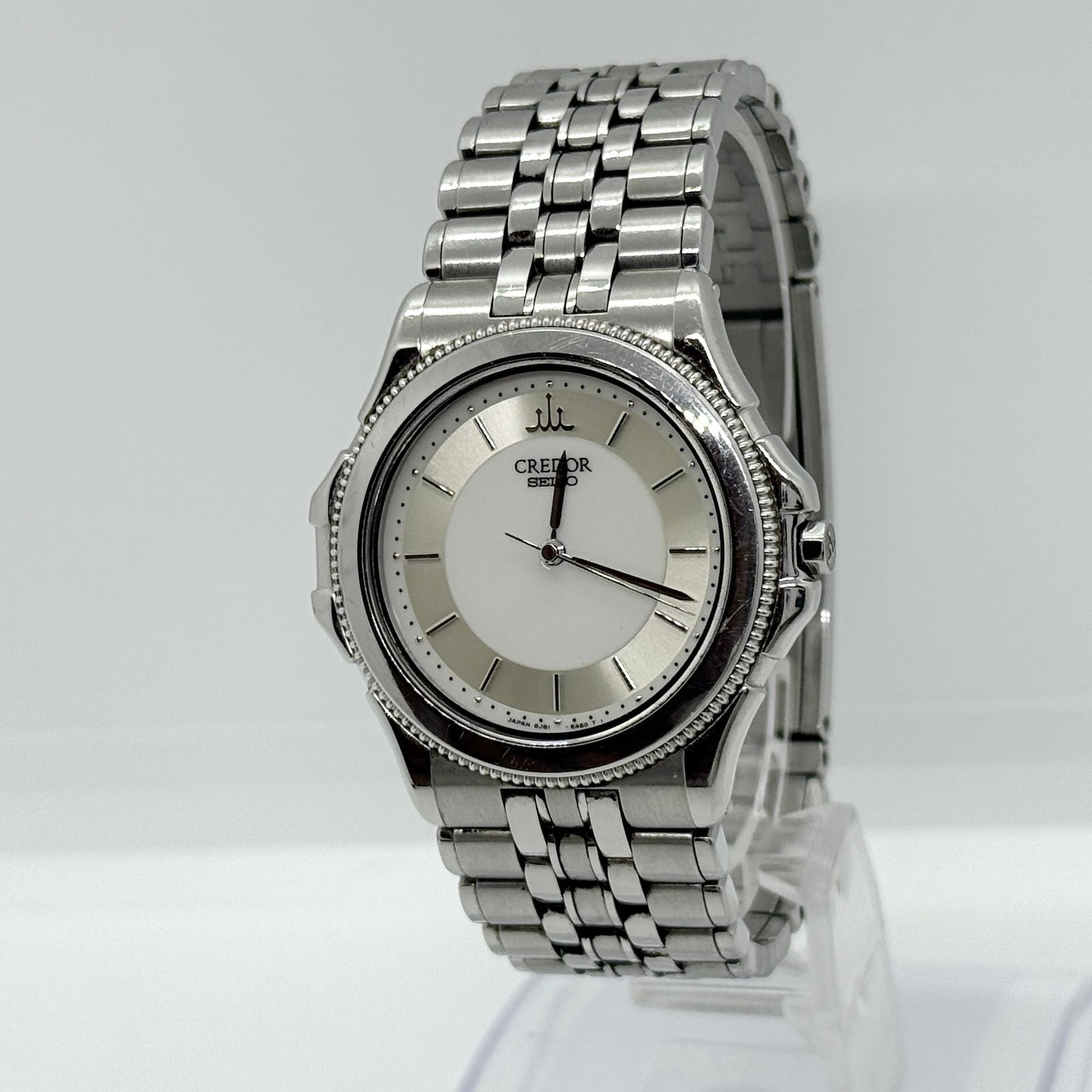 SEIKO セイコー クレドール 8J81-6A20 ホワイト QZ メンズ 腕時計