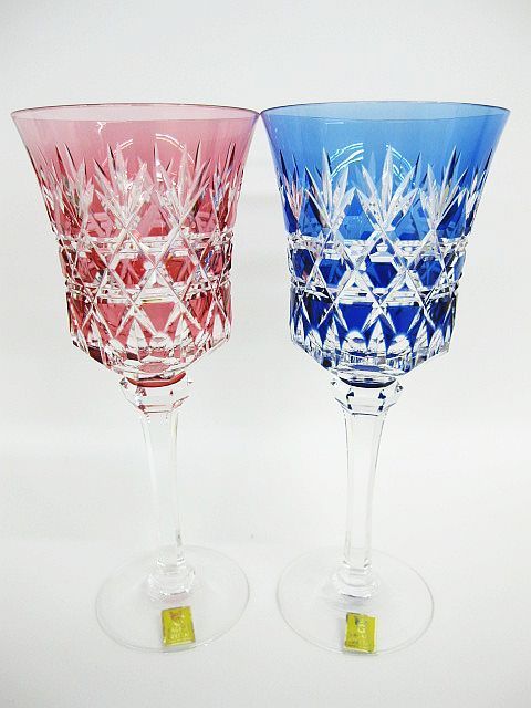未使用 保管品 KAGAMI CRYSTAL カガミクリスタル 江戸切子 ワイン 