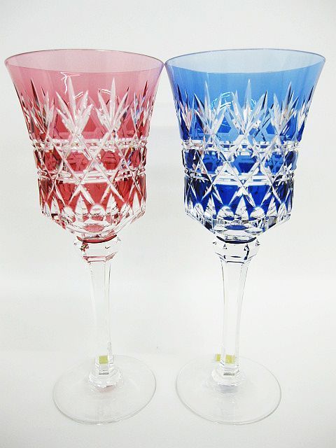 未使用 保管品 KAGAMI CRYSTAL カガミクリスタル 江戸切子 ワイン
