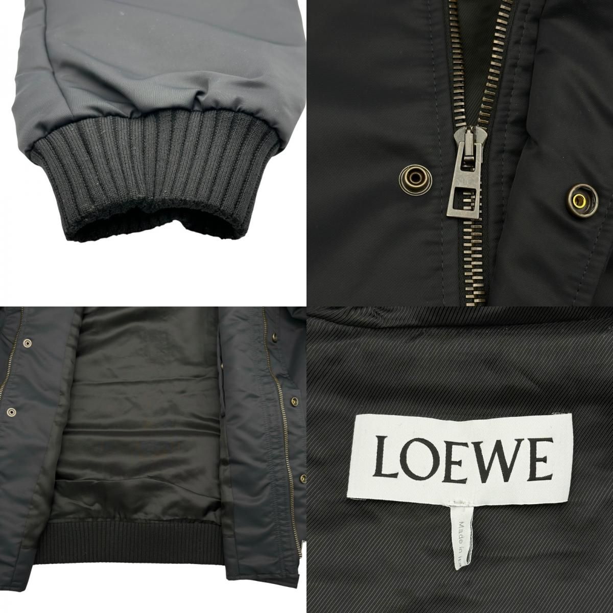 ロエベ LOEWE アナグラムロゴフーデッドボンバージャケット H526Y02W89 