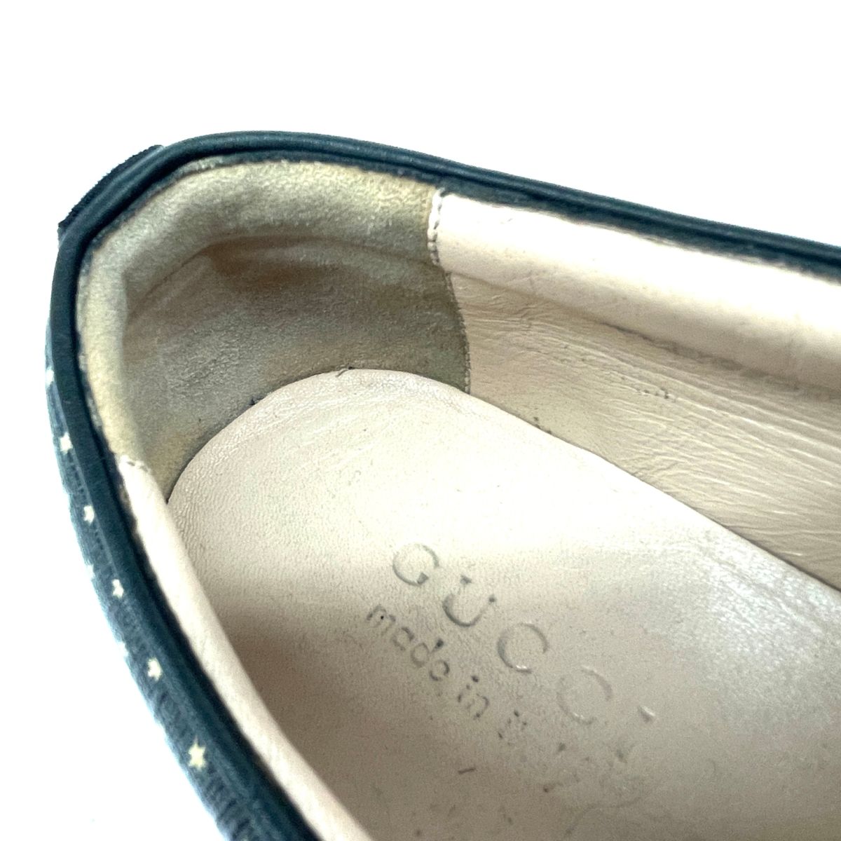 GUCCI グッチ スリッポン 表記サイズ:7 GUCCY ブラック メンズ