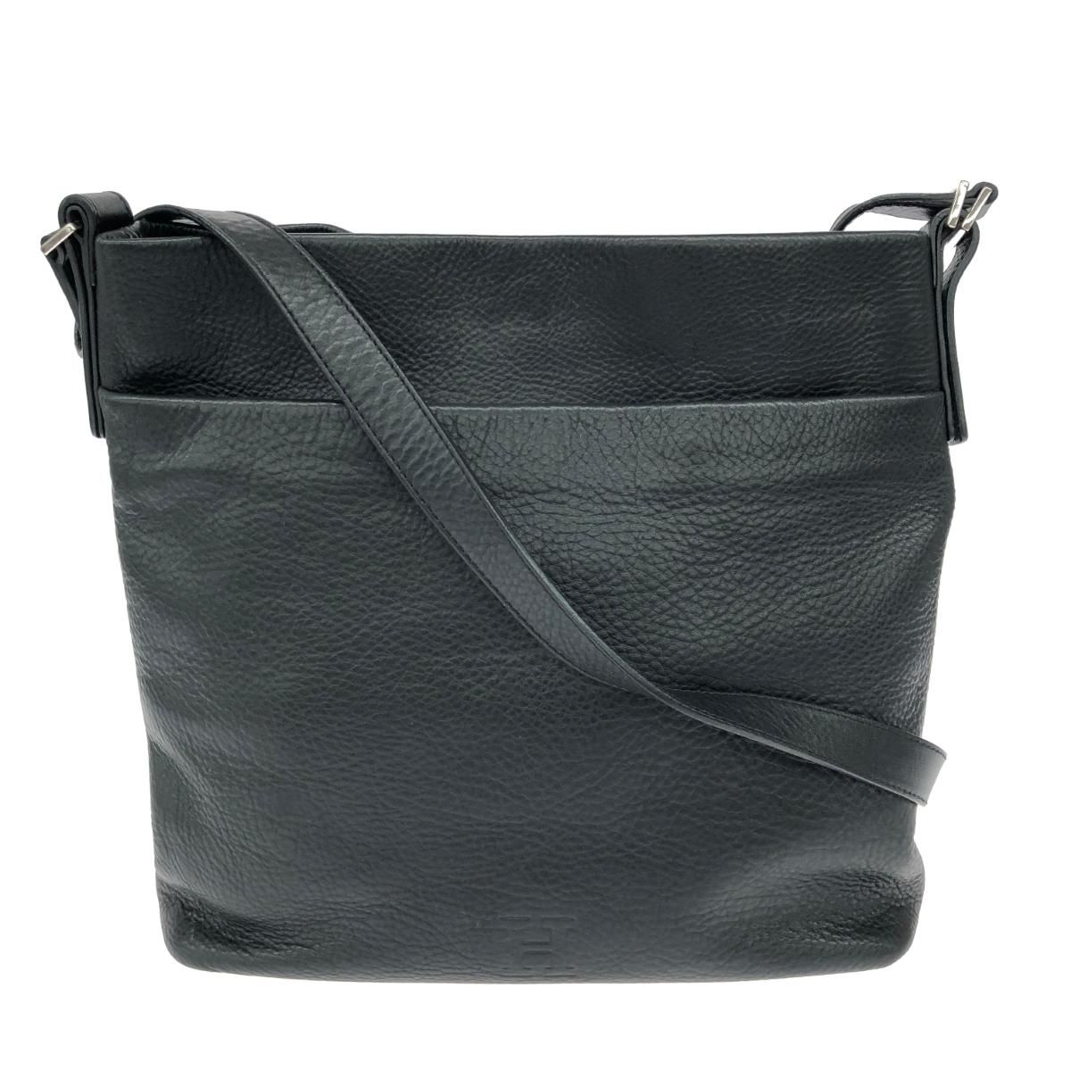 HIROFU ヒロフ ショルダーバッグ レザー ブラック レディース