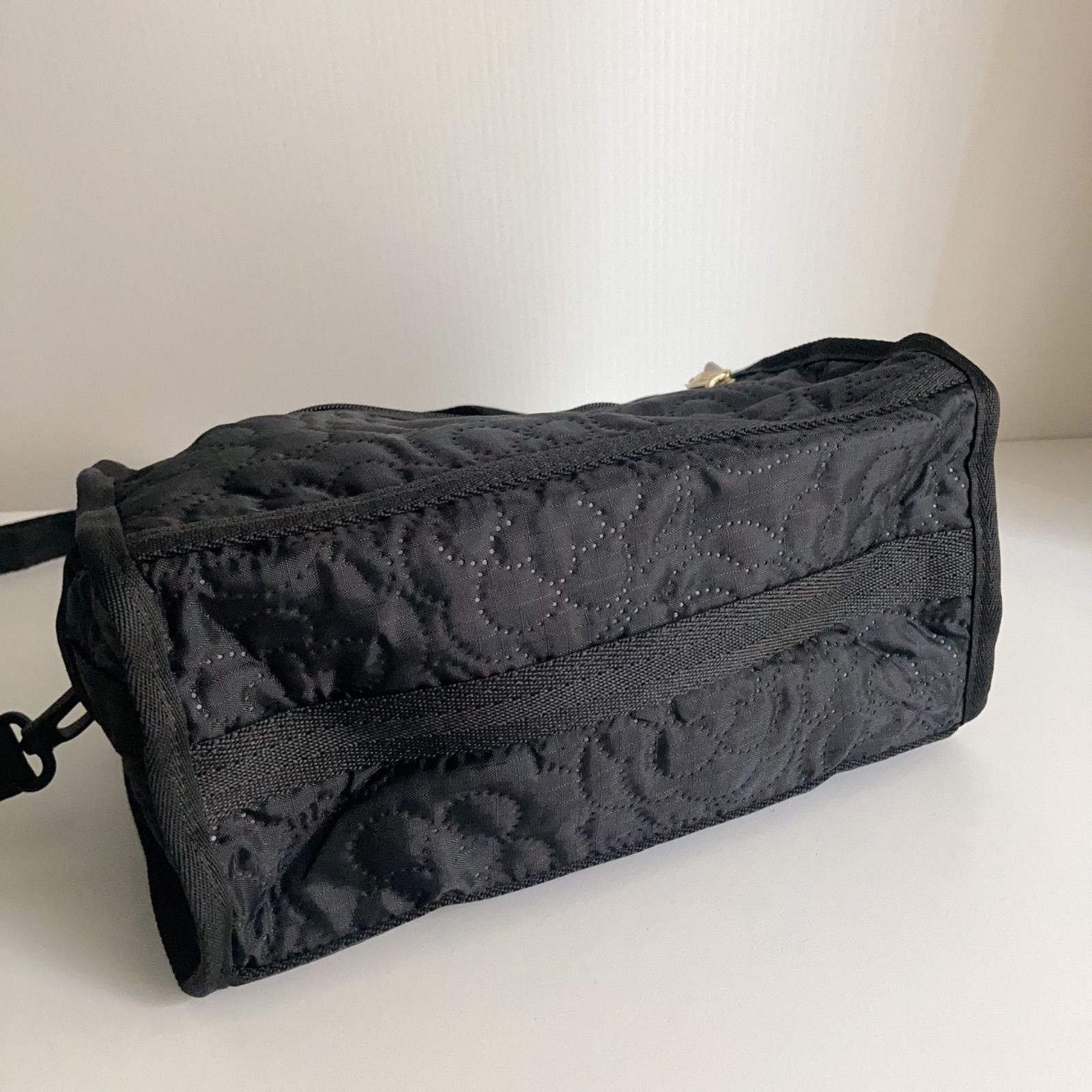 レスポートサック パフィーブロッサムズ ブラック ショルダーバッグ