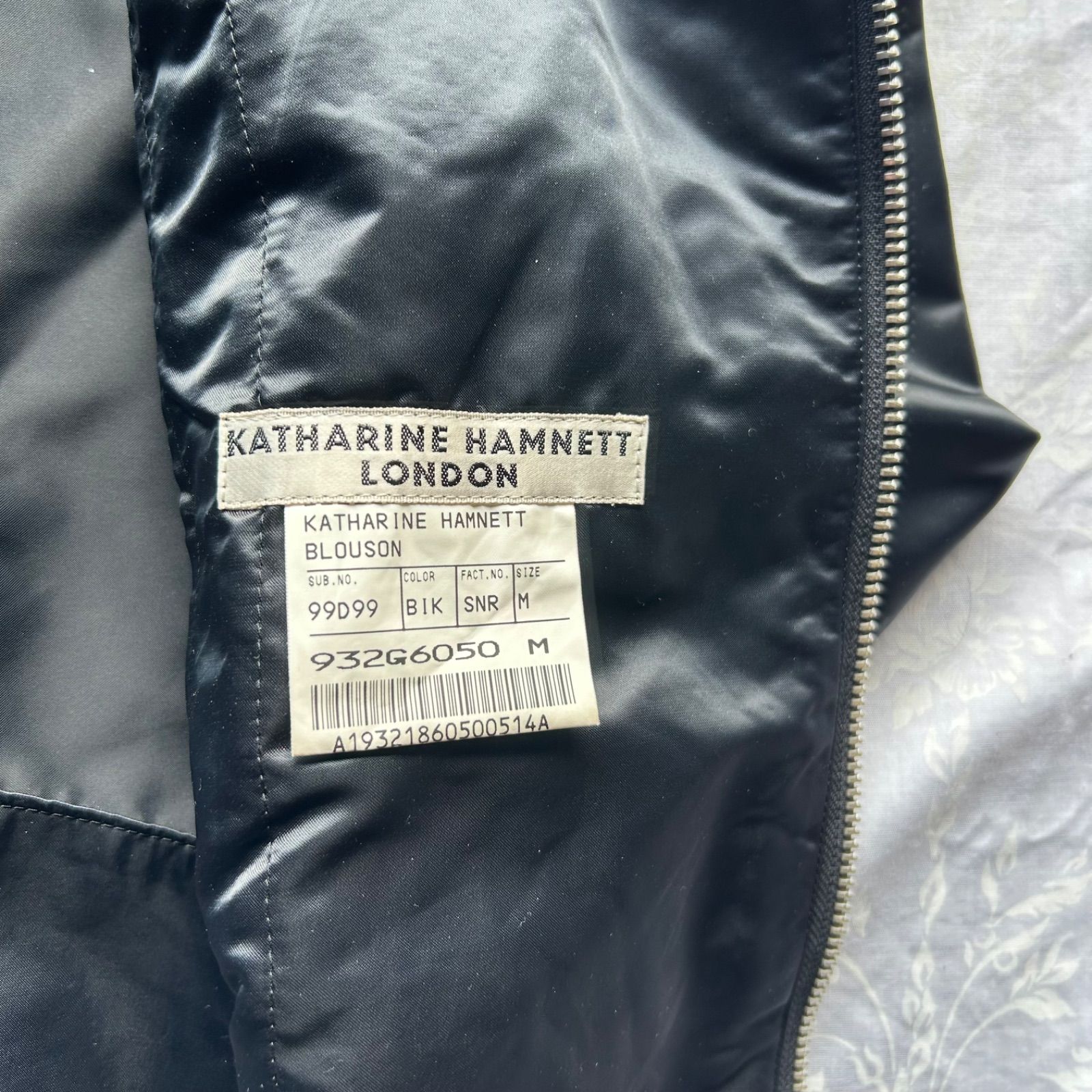 KATHARINE HAMNETT LONDON ナイロンブルゾン ブラック 90s 00s Y2K