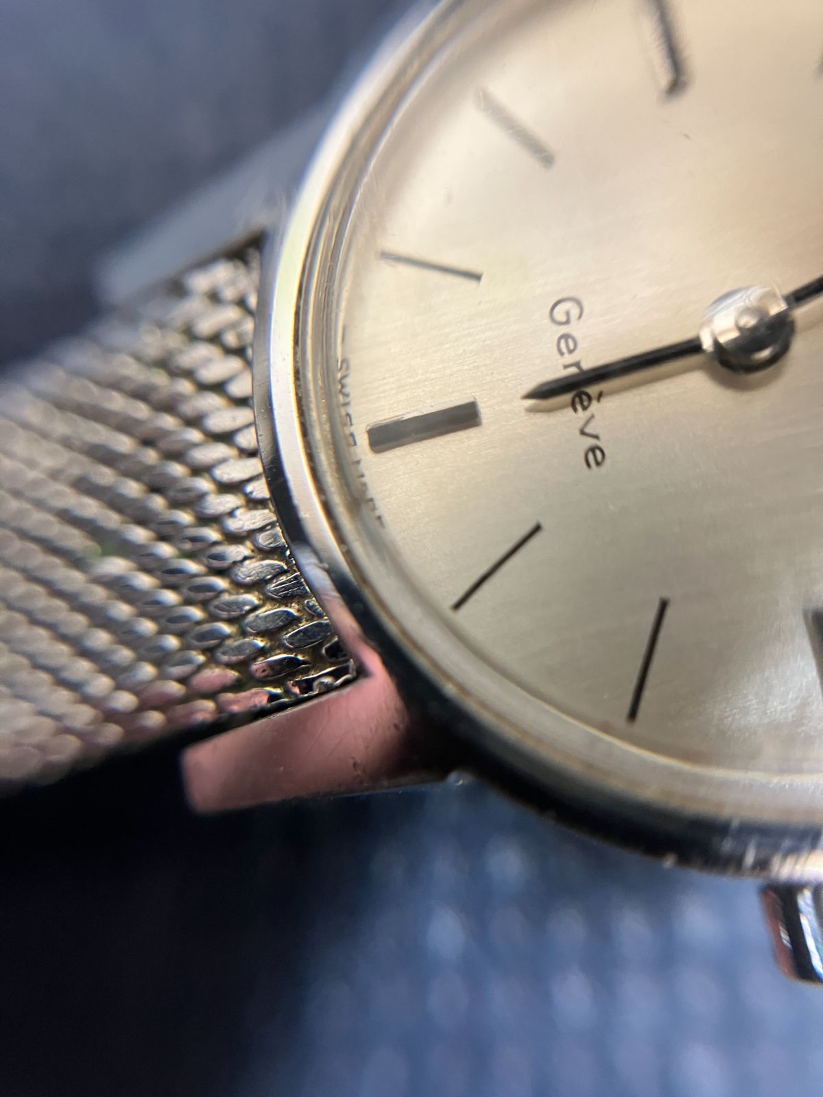 美品・稼働】OMEGA オメガ ジュネーブ アンティーク 手巻き メッシュ
