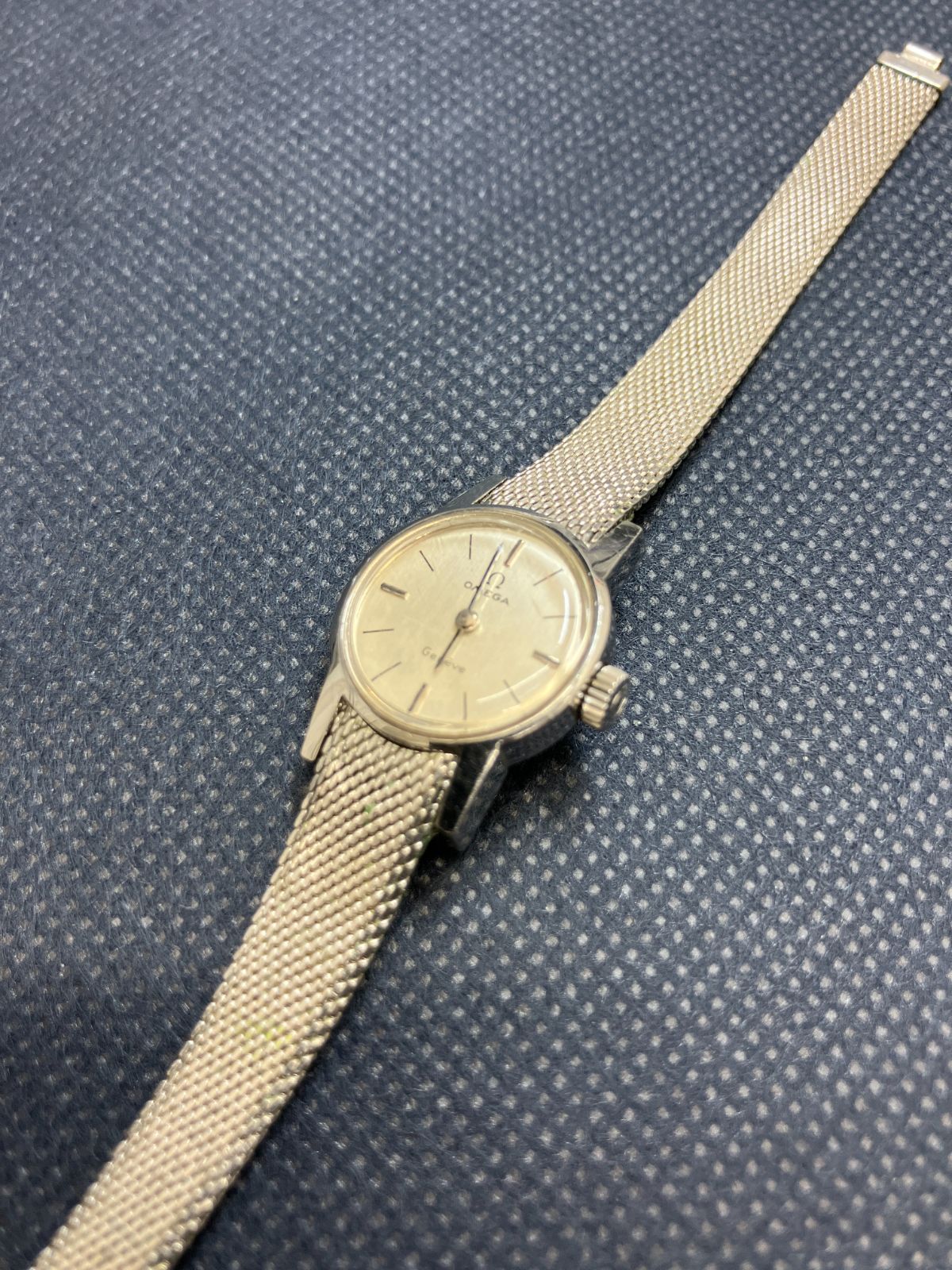 美品・稼働】OMEGA オメガ ジュネーブ アンティーク 手巻き メッシュ