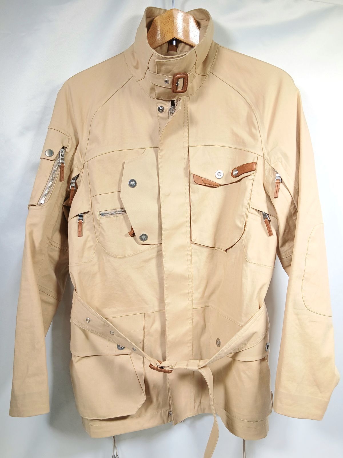 美品 ポロバイラルフローレン サファリジャケット ベージュ S 美品 POLO RALPH LAUREN ポロ ラルフローレン サファリジャケット