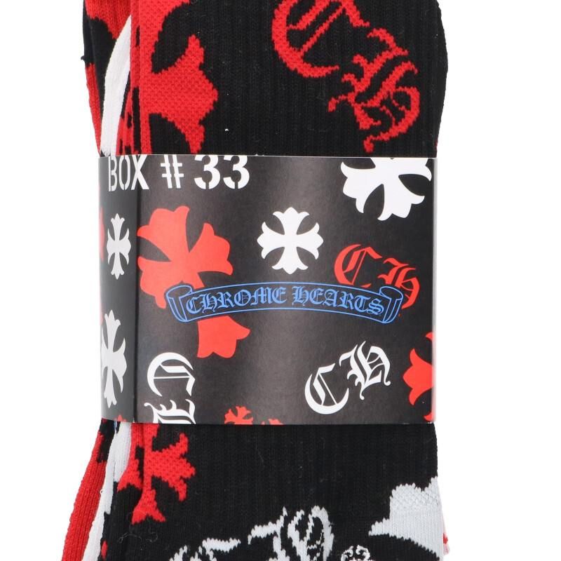 クロムハーツ SOCKS STENCIL 3PK ステンシルソックス メンズ L - メルカリ