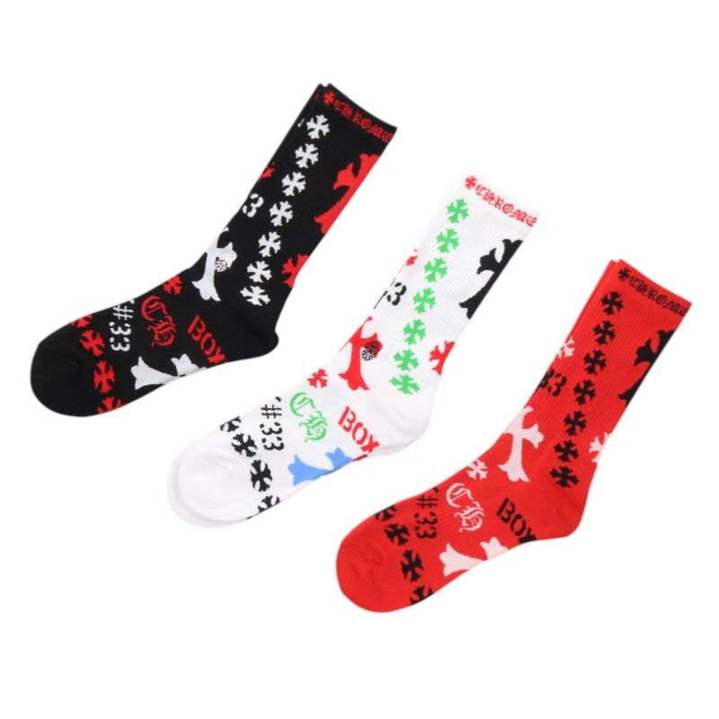クロムハーツ SOCKS STENCIL 3PK ステンシルソックス メンズ L - メルカリ