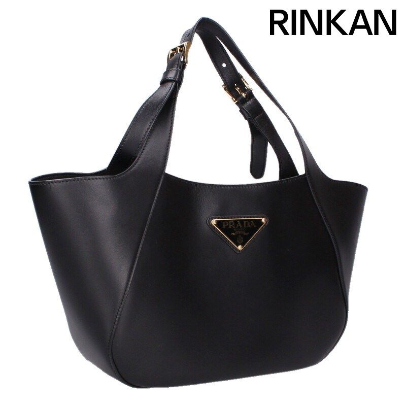 プラダ 1BG483 三角ロゴプレートレザーハンドバッグ レディース - メルカリ