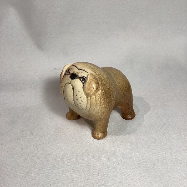 ♪LISA LARSON リサ ラーソン ブルドッグ ケンネル 置物