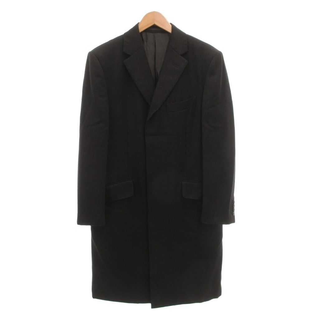 ダンヒル dunhill チェスターコート ロング 比翼 ウール 48