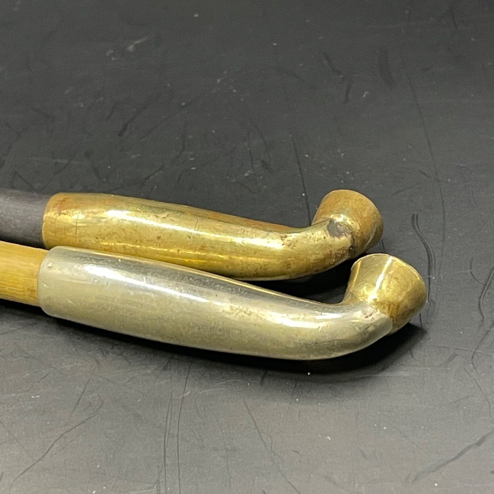 気分で使い分け 2本セット】ビンテージ 煙管 44g 磁石反応なし 洗浄