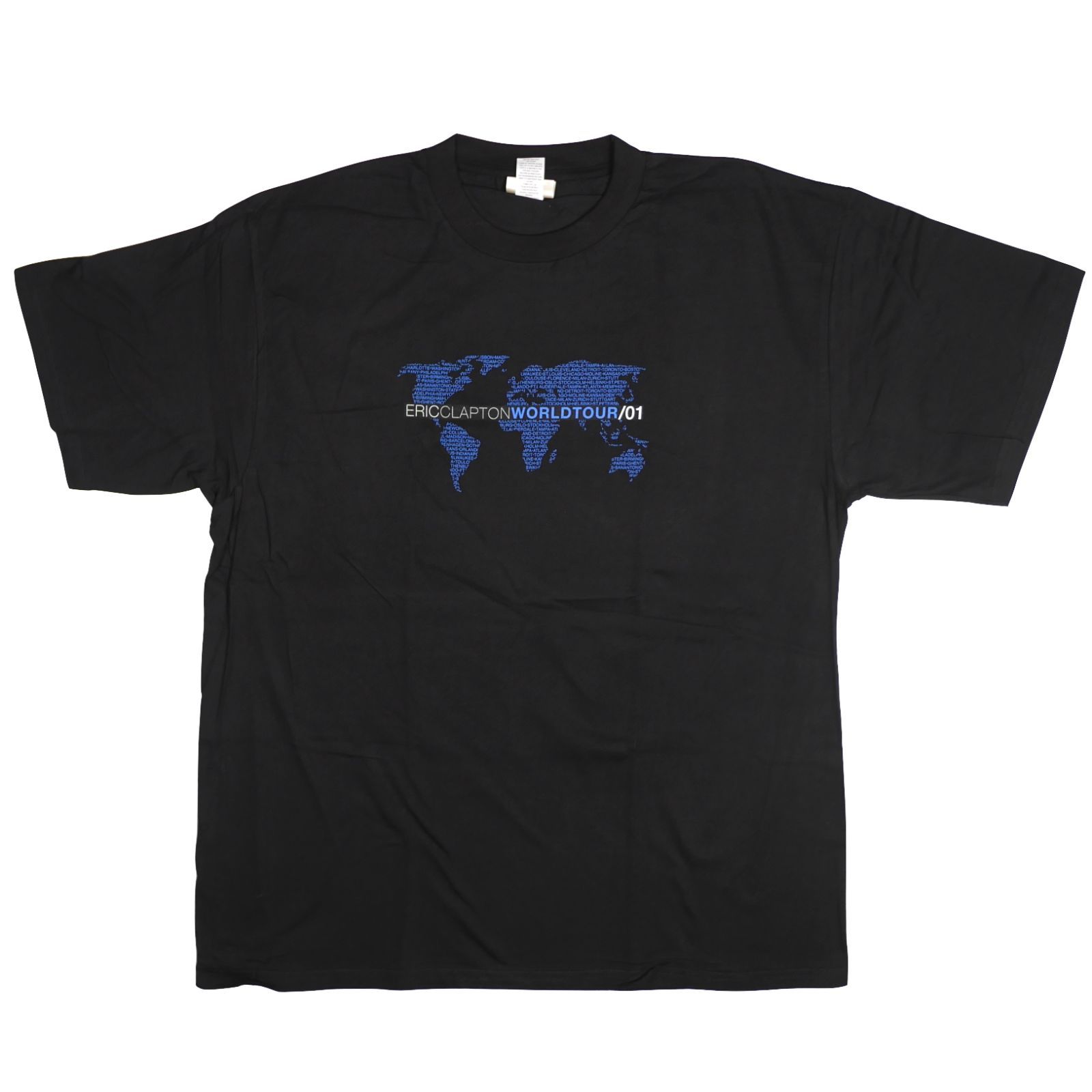 【XL】00s 新品 デッドストック Eric Clapton エリッククラプトン 2001 ワールドツアー LOCAL CREW Tシャツ WINTERLAND