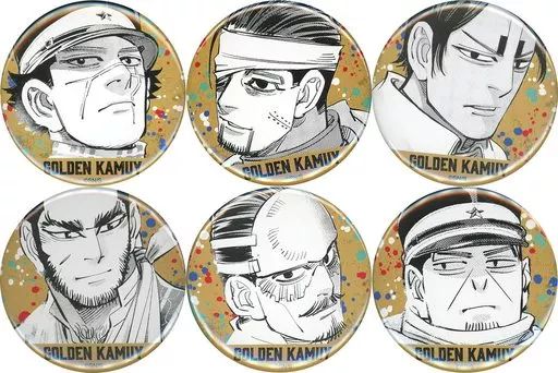 中古】バッジ・ピンズ 全6種セット 「ゴールデンカムイ 缶バッジ