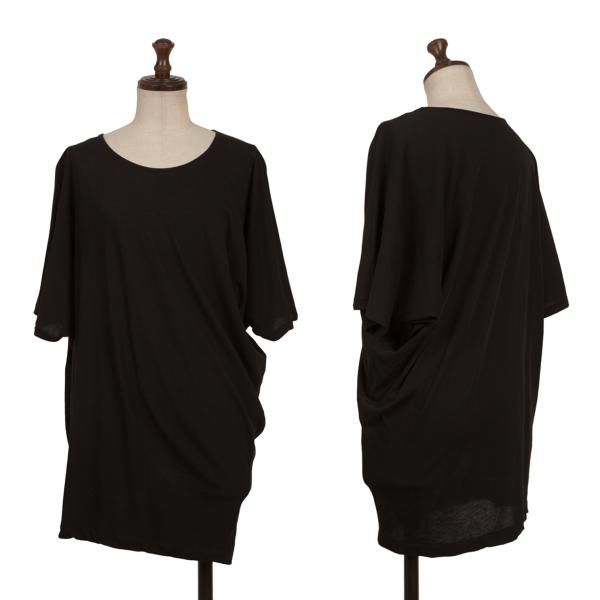 Yohji Yamamoto アシンメトリー コットン カットソー ヨウジヤマモト ファムYohji Yamamoto FEMME コットンアシンメトリー