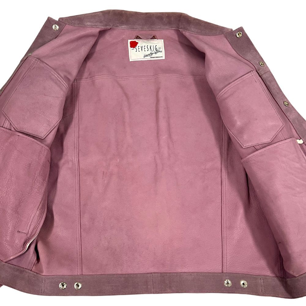 SEVESKIG セヴシグ BACK SIDE 557 JKT スウェード ジャケット パープル
