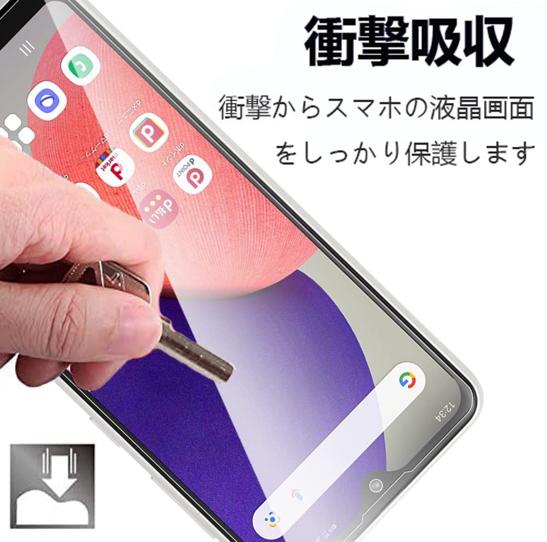 2枚セット】Galaxy A21/A22/A23 フィルム [ZXZone] ギャラクシー A22