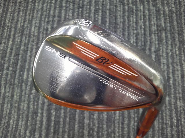 中古 ウェッジ タイトリスト ボーケイSM9ブラッシュドスチール58-10S