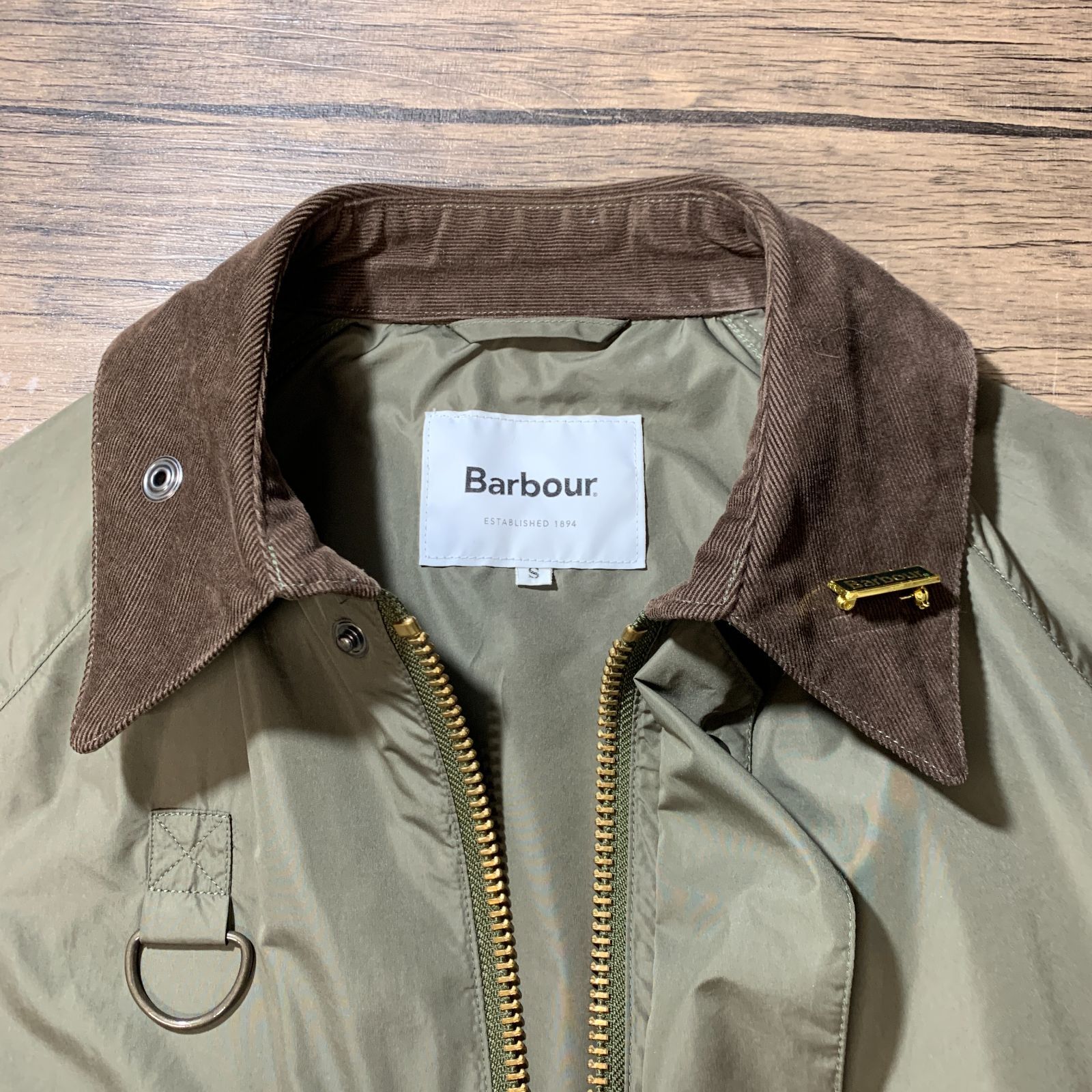 Barbour ノンワックス ジャケット Sサイズ バブアー ノン
