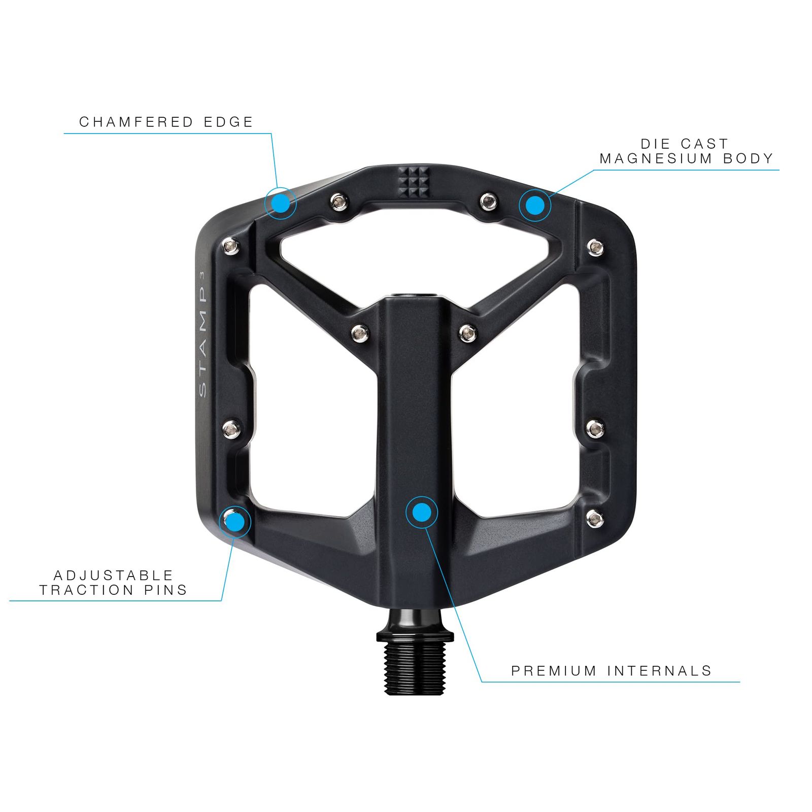 新品 クランクブラザーズ(CRANK BROTHERS) MTB用フラットペダル