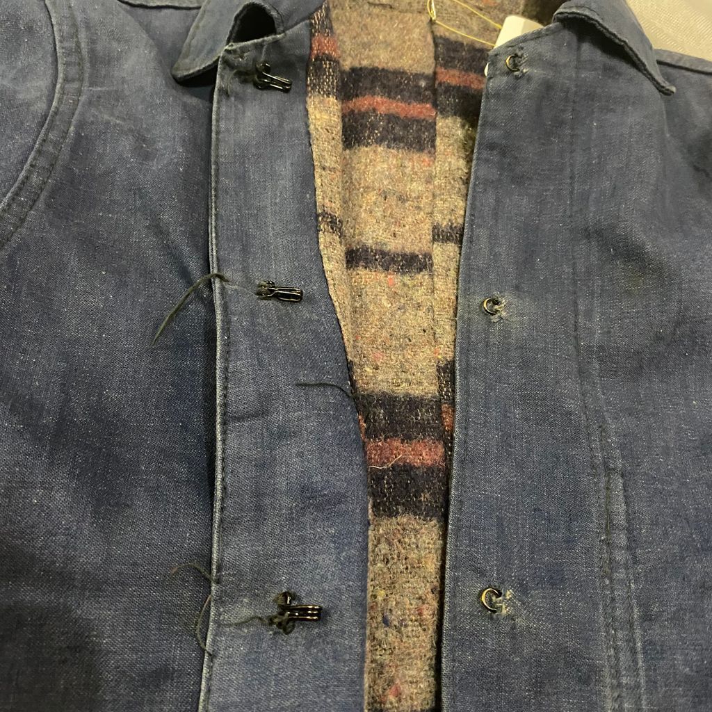 vintage ビンテージ デニムジャケット バットダイデニム ブランケット 