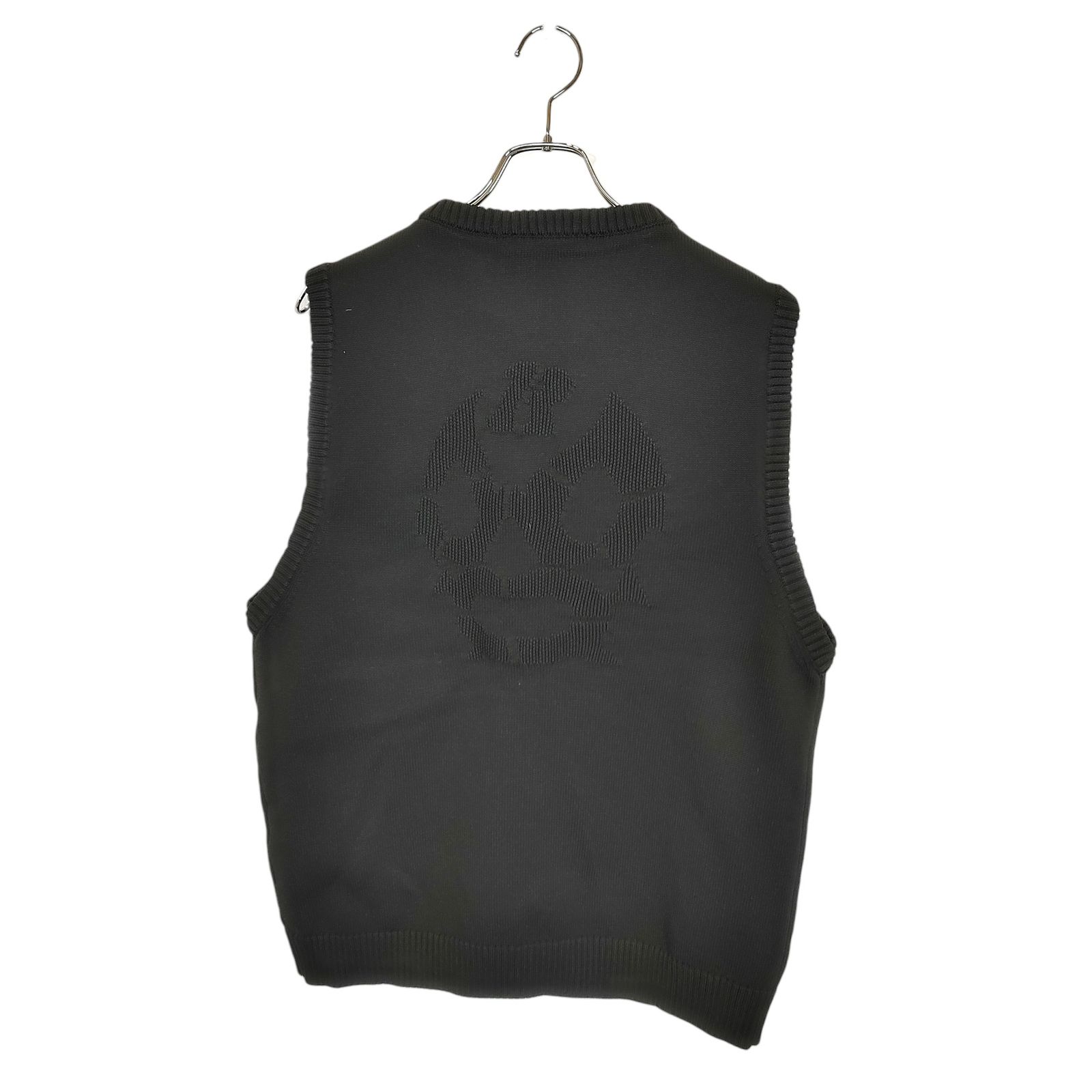 RUSSELUNO ラッセルノ ゴルフ 24SS RSG KNIT BEST ビッグルチャ ニット ベスト RG-2430501 7 ブラック メンズ