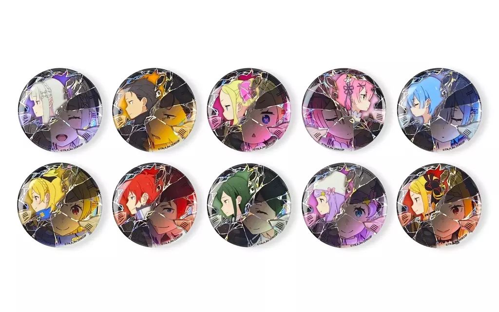 中古】バッジ・ビンズ 全10種セット 「AFORCE×DRAGON HORSE Re：ゼロ