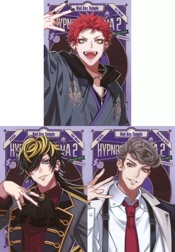 中古】キャラカード Bad Ass Temple ブロマイドセット(3枚セット