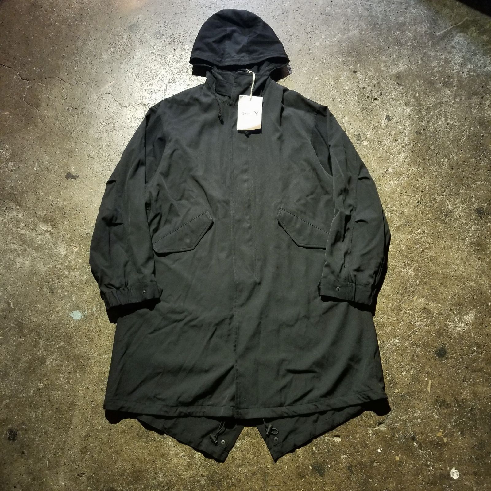 Ground Y 25AW W GABARDINE HOODED MODS COAT 1 グラウンドワイ ウール