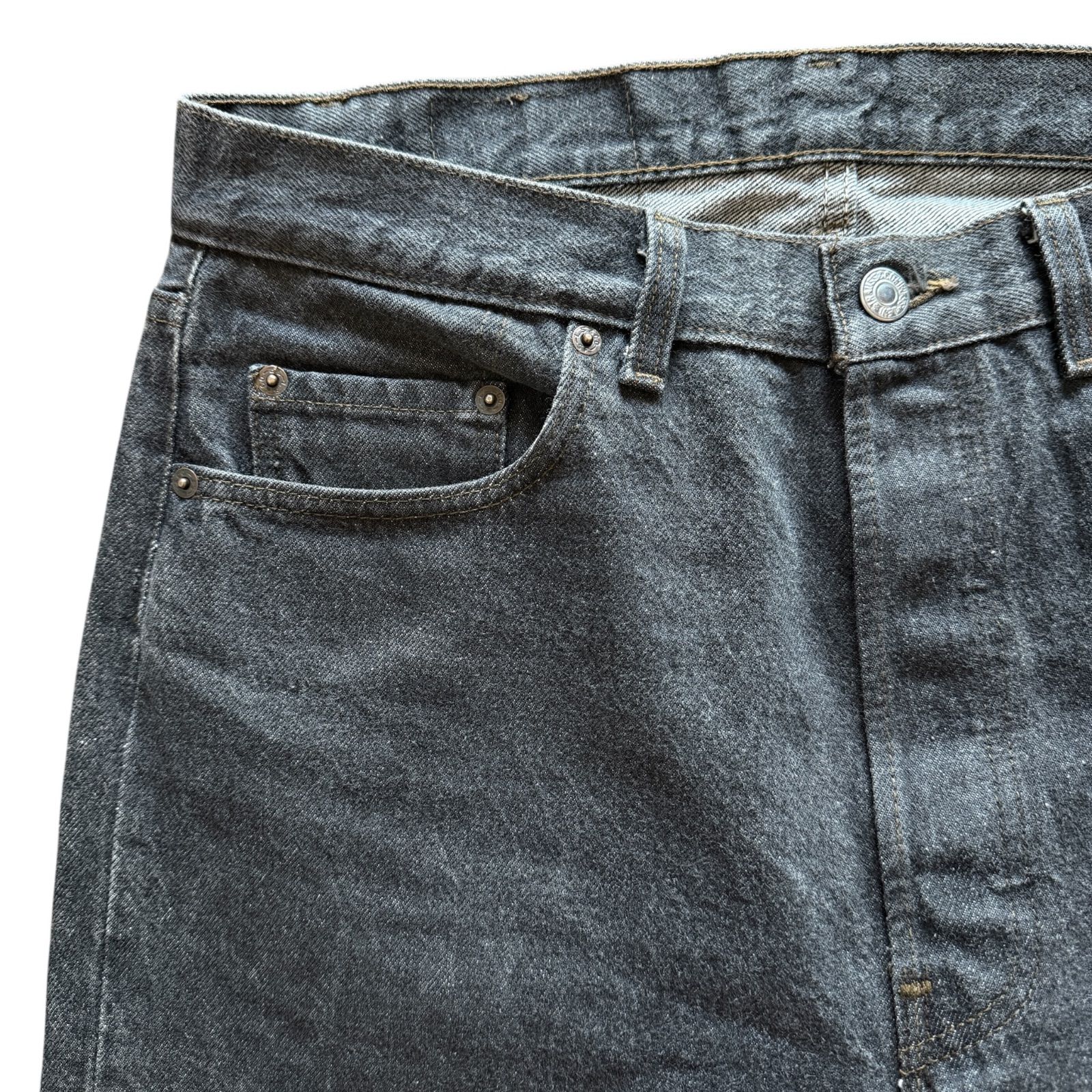 Levi's 501 Black Denim USA 80's Black W34 L34 501-0658 先染め