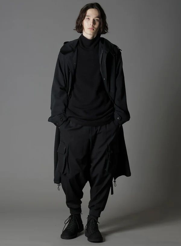 Ground Y グランドワイ 2025AW ウールギャバジンフードモッズコート Ground Y 25AW W GABARDINE HOODED MODS COAT 1 グラウンドワイ ウール