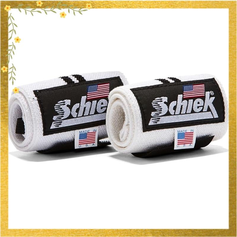 Schiek（シーク）リストラップ 18インチ ホワイト フリーウェイト トレーニング用（日本正規品） 1