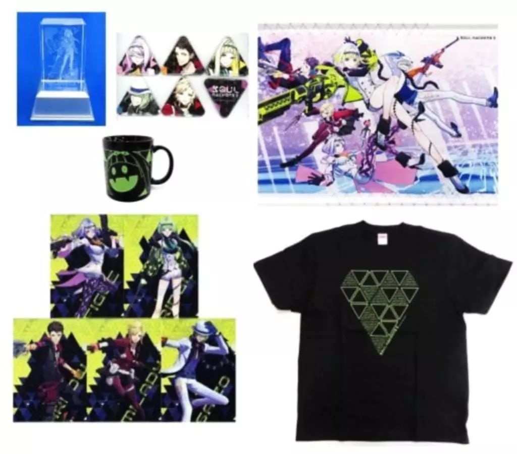 雑貨 [単品] 6大特典セット(TシャツMサイズ) 「PS5/PS4ソフト ソウルハッカーズ2 ファミ通DXパック 3Dクリスタルセット」 同梱特典