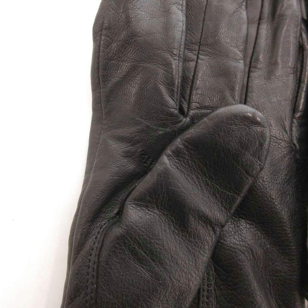 ジバンシィ GIVENCHY 手袋 レザーグローブ ロゴ 黒 ブラック /FF