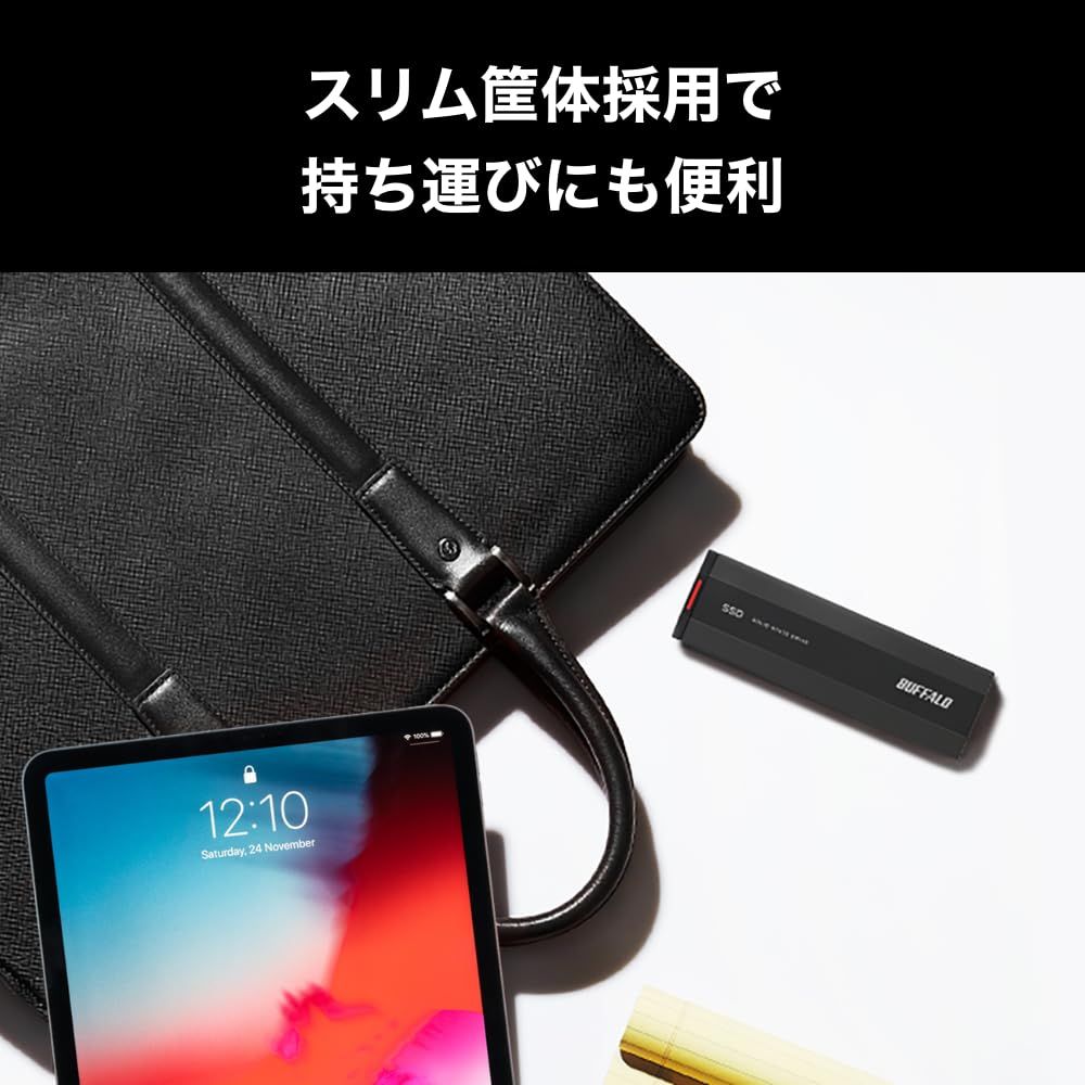 バッファロー 外付けSSD 1TB SSD BUFFALO ポータブル 外付け USB 3.2