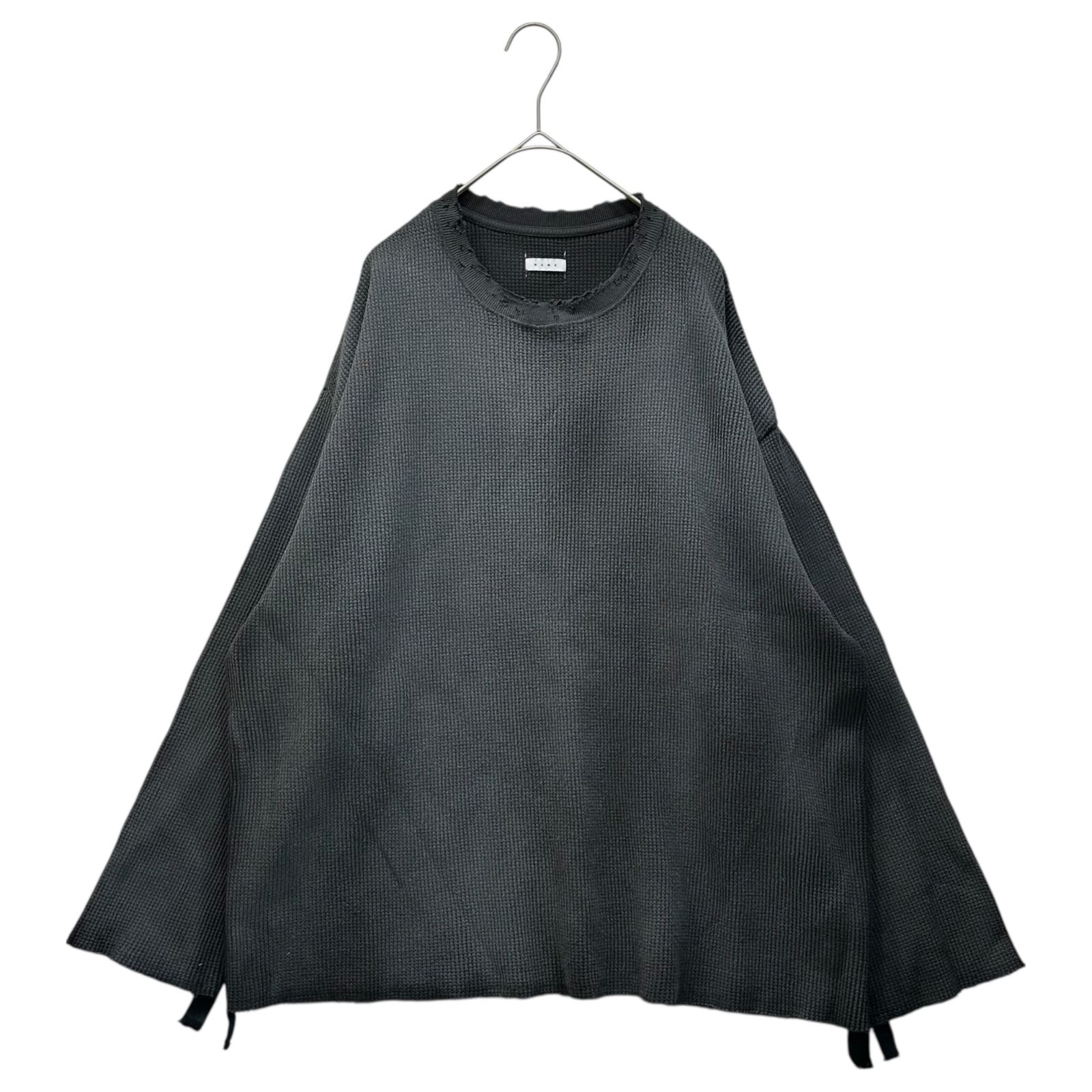 Name.(ネーム) WAFFLE TAPED LOOSE SLEEVE DAMAGE TEE ワッフル テープ 