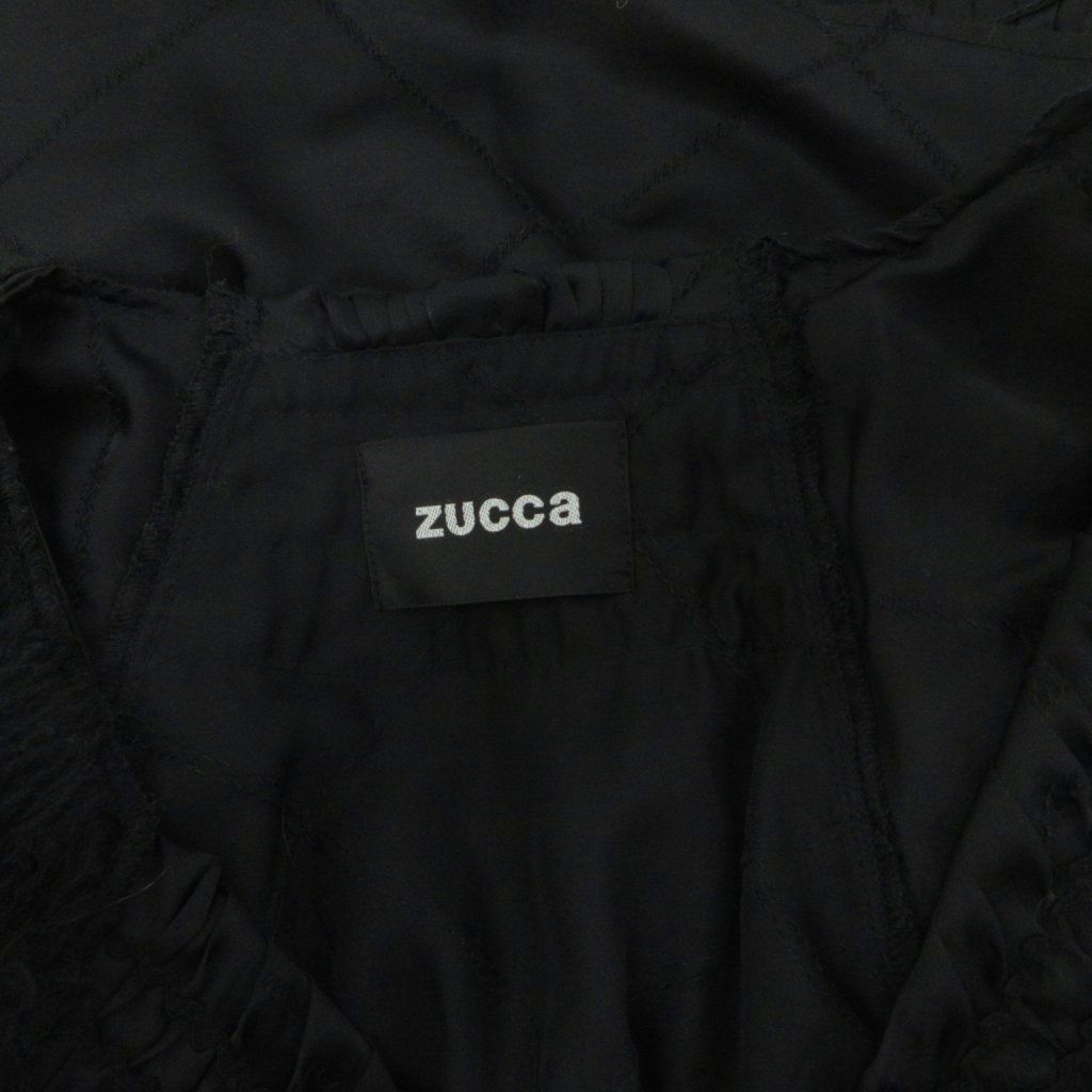 ズッカ zucca ファージャケット ブルゾン リアルファー アルパカ M 黒