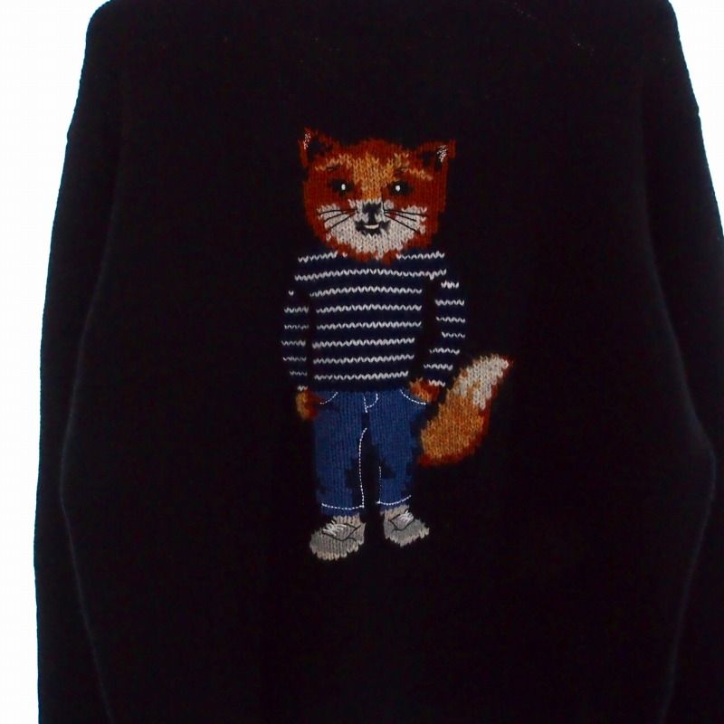 メゾンキツネ MAISON KITSUNE 25AW ドレスド フォックス インターシャ 