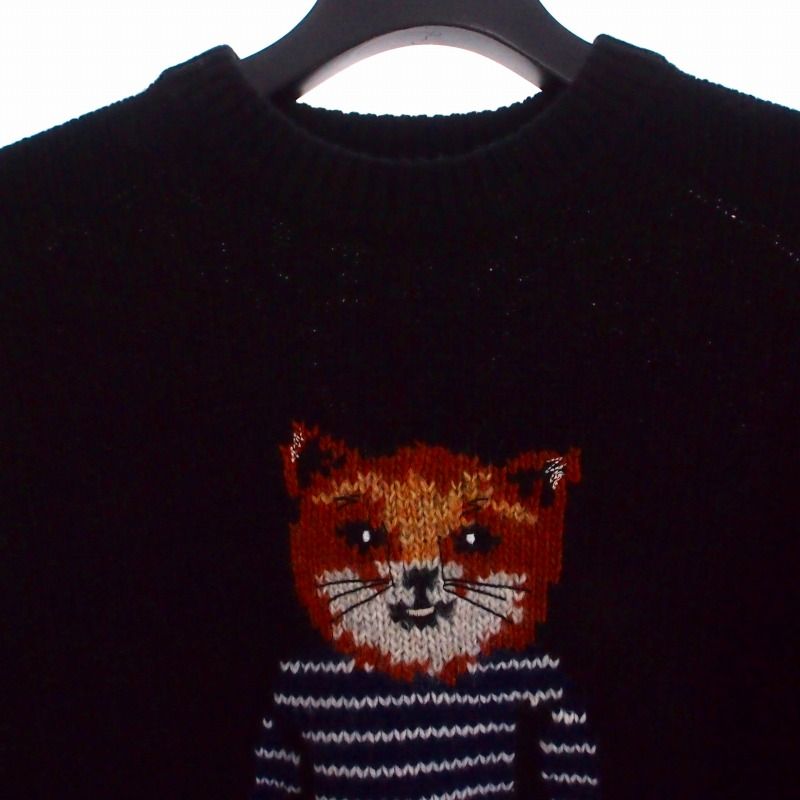 メゾンキツネ MAISON KITSUNE 25AW ドレスド フォックス インターシャ 