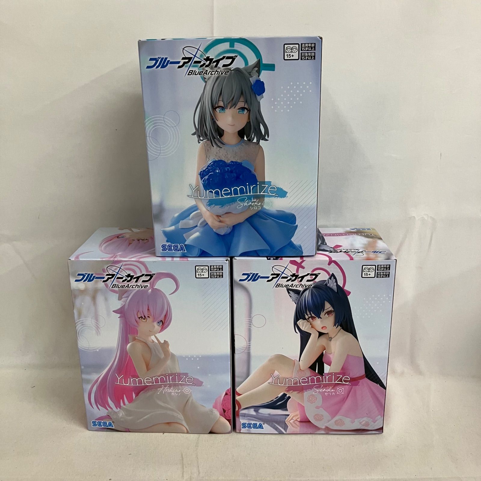 未開封 ブルーアーカイブ Yumemirize シロコ セリカ ホシノ フィギュア