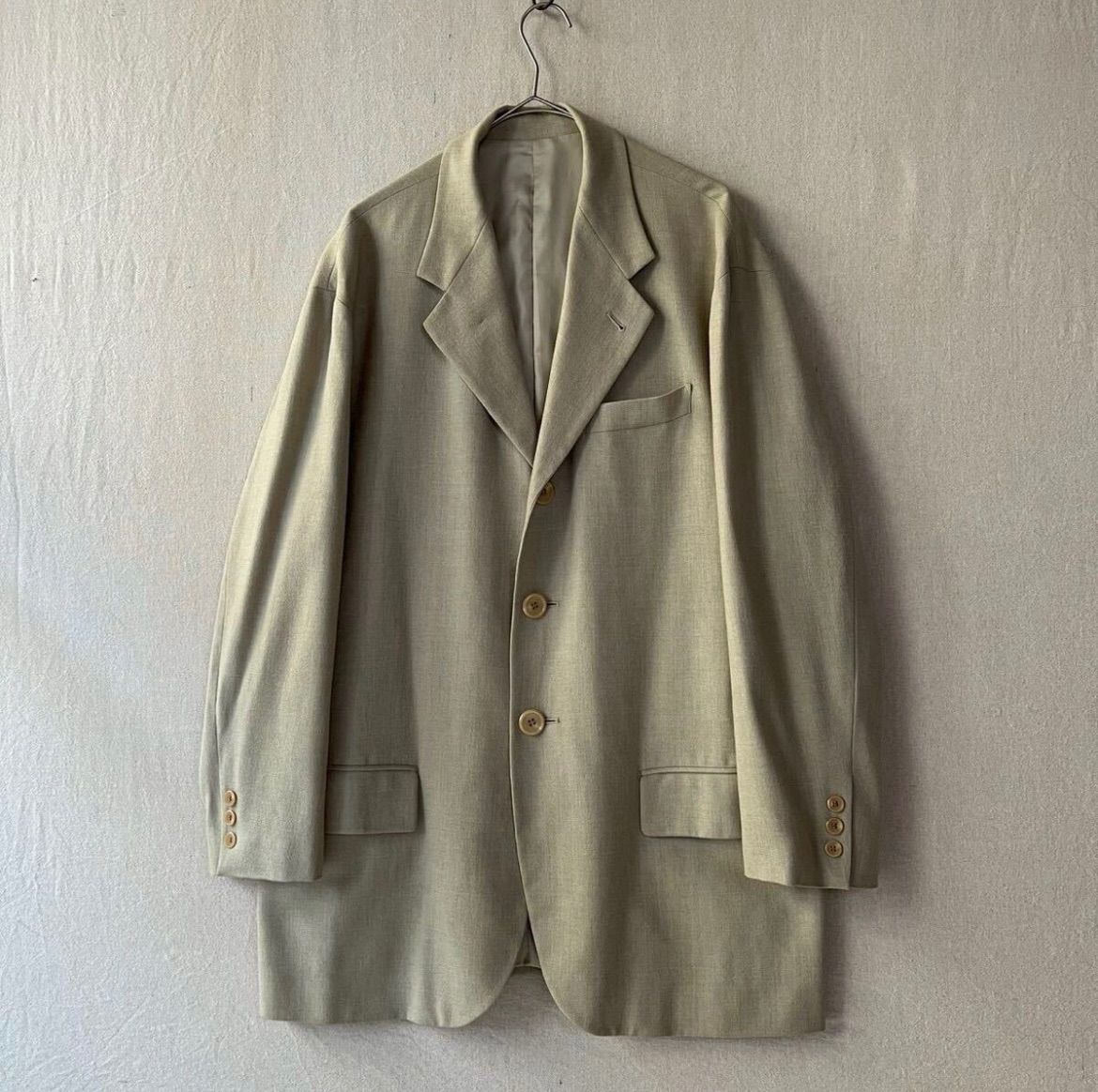 DOLCE & GABBANA ウール テーラード ジャケット / ベージュ オーバー