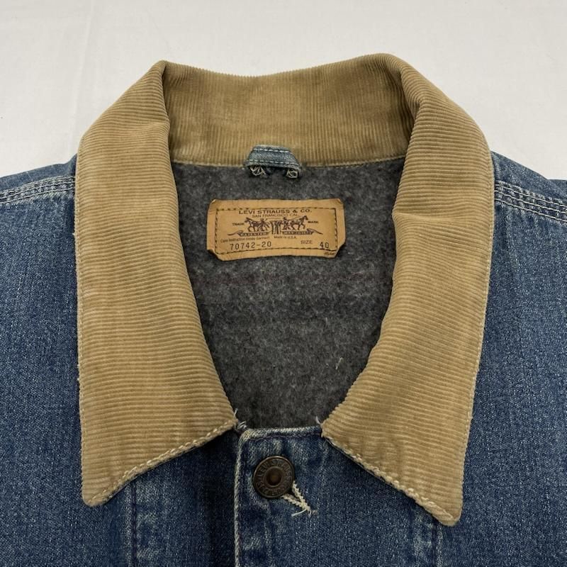 リーバイス 90's デニム カバーオール ジャケット コーデュロイカラー